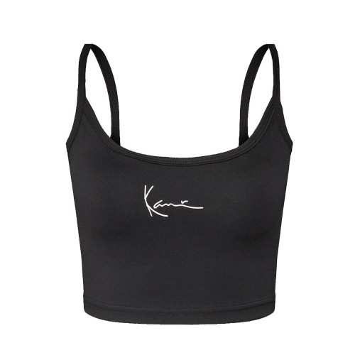 Karl Kani Γυναικείο αμάνικο μπλουζάκι Small Signature Essential Crop Top